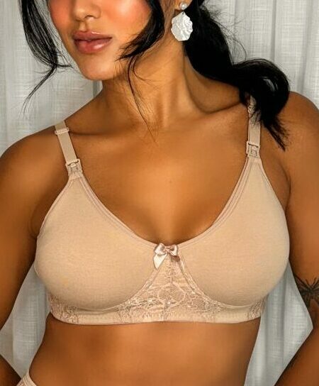 Soutien Amamentação em cotton e renda